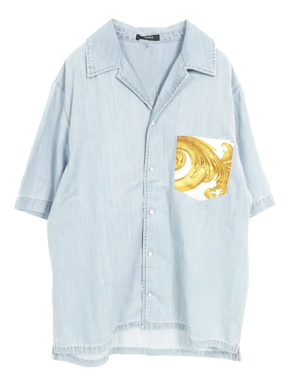 Versace Pre-Owned 2010s pocket short-sleeve shirt | Blue | Image 1