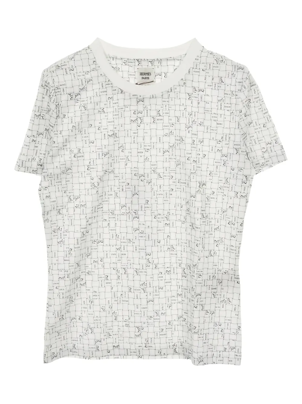 Hermès Pre-Owned 2020s cotton crew neck T-shirt | White | Image 1