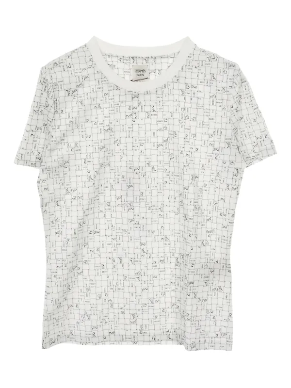 Hermès Pre-Owned 2020s クルーネック Tシャツ | ホワイト | FARFETCH JP