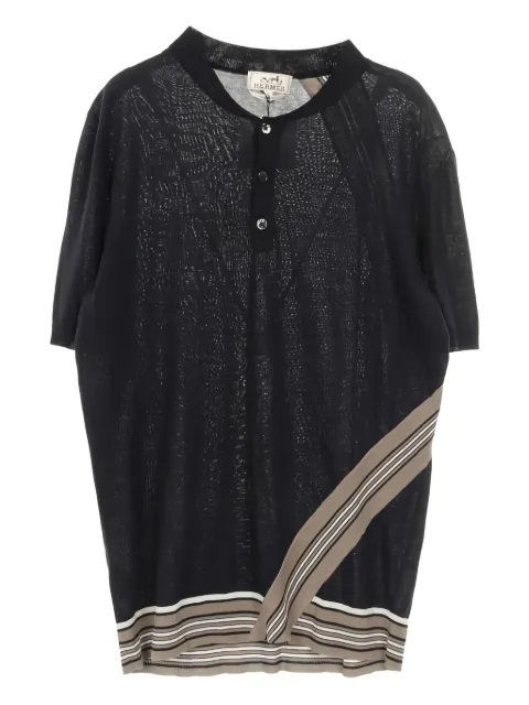 Hermès Pre-Owned playera Henley de algodón