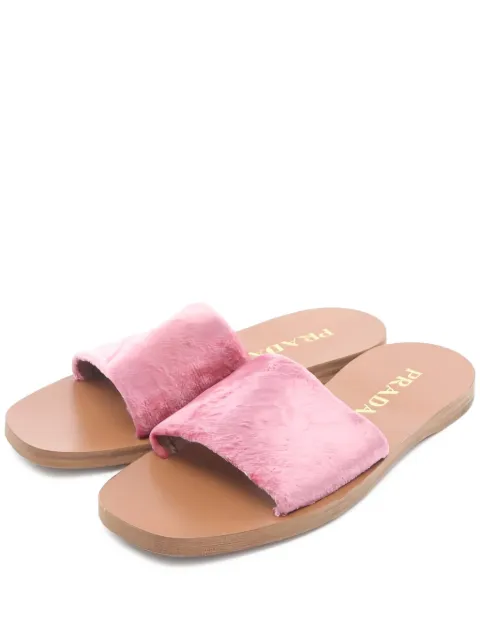 Prada Pre-Owned sandales en velours à détail de nœud
