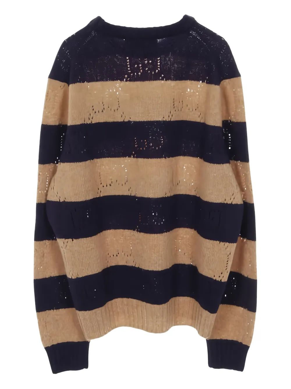 Gucci Pre-Owned 2010s GG-pattern striped knit sweater | Image 2