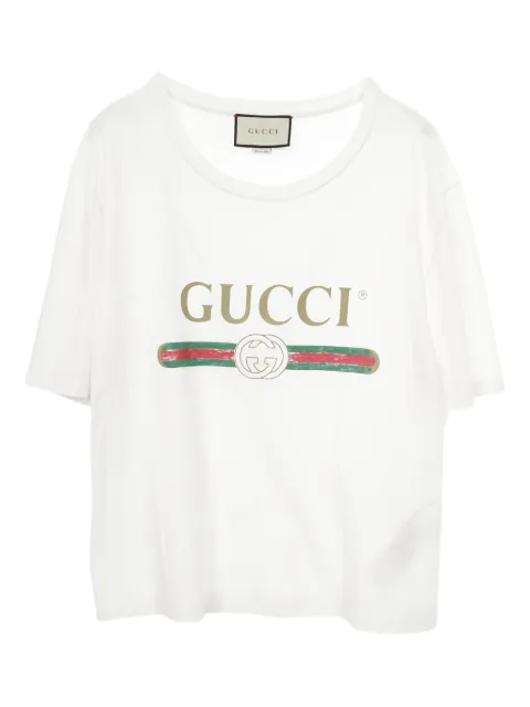 Gucci Pre-Owned playera con logo estampado