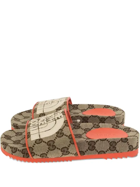 Gucci Pre-Owned x The North Face 2010s Interlocking G logo sandals