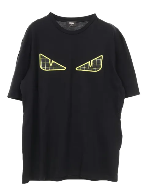 Fendi Pre-Owned 2010s Monster Bugseye quilted-patch T-shirt