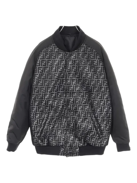 Fendi Pre-Owned 2010s FF-pattern bomber jacket