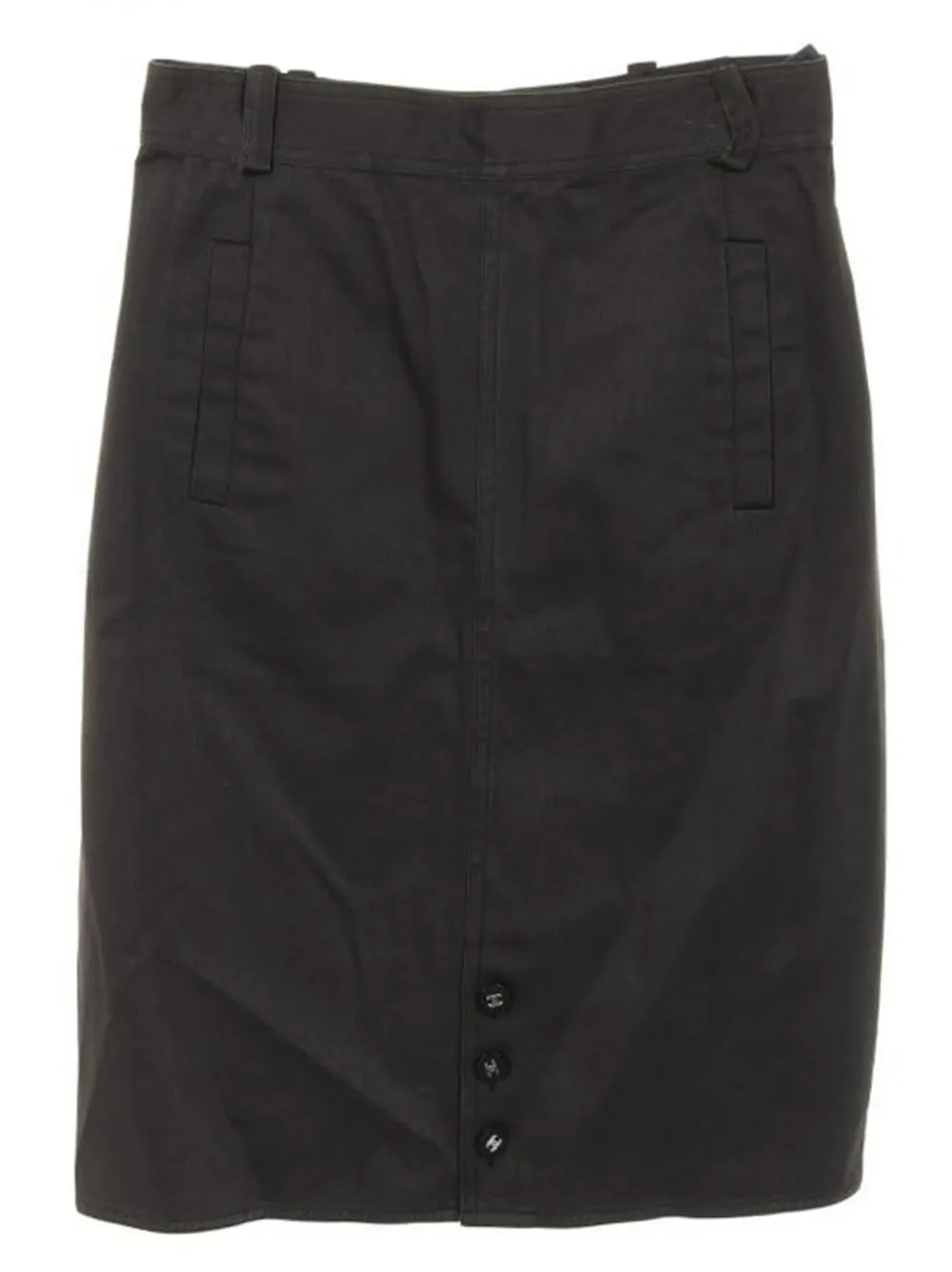 CHANEL Pre-Owned 1986-1988 Cocomark button skirt | Brown | Image 1