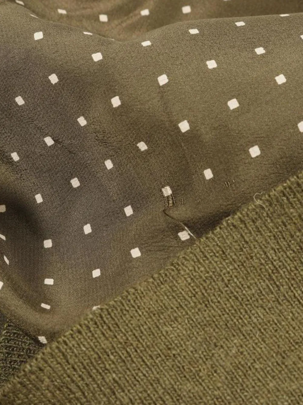 Pre-owned Chanel 1986-1988 Coco Mark Button Knit Top In Green