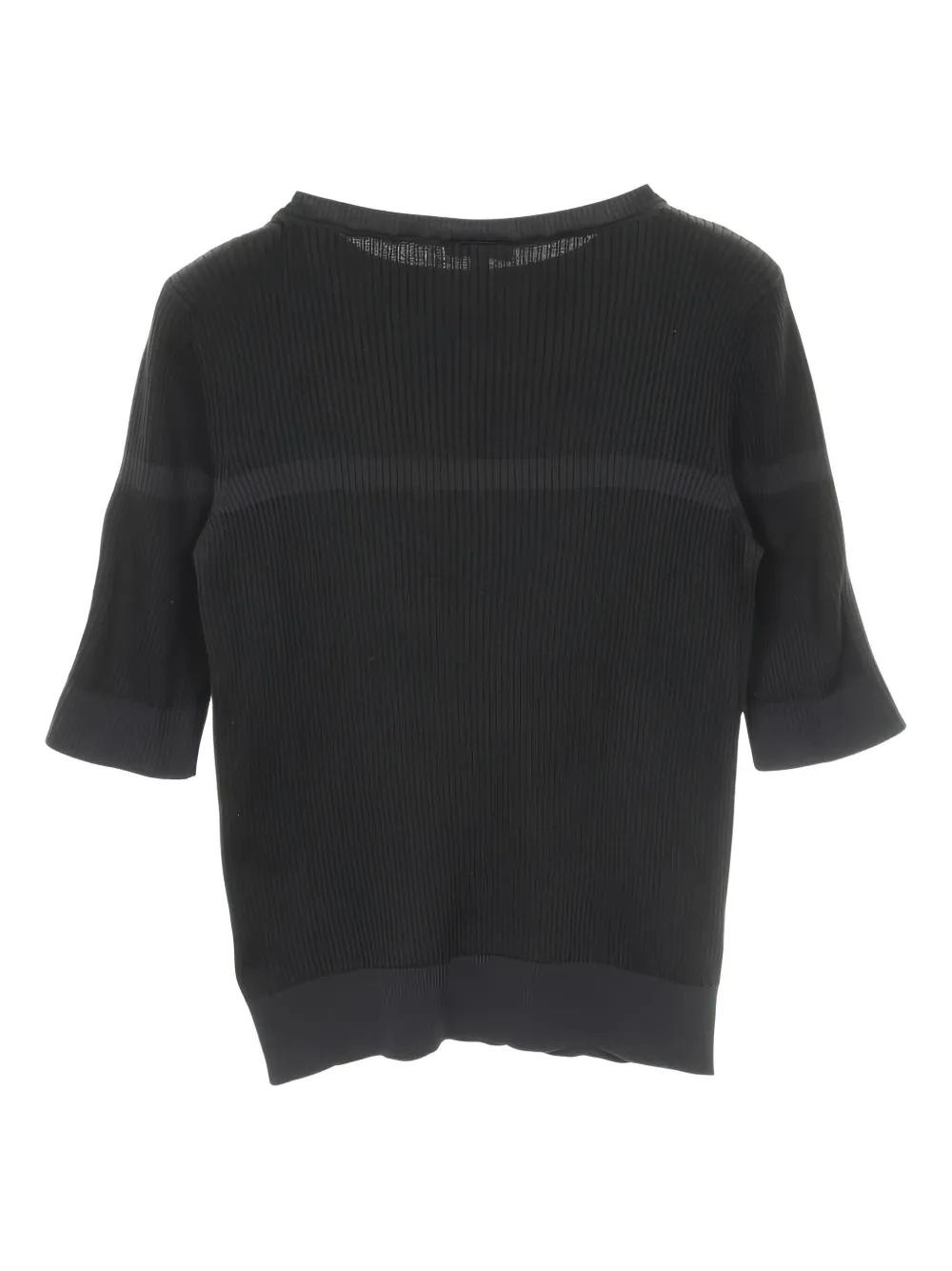 CHANEL Pre-Owned 1986-1988 Coco Mark ribbed T-shirt | Image 2