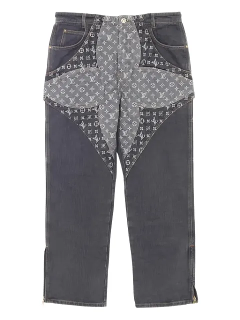 Louis Vuitton Pre-Owned 2020s monogram flower jeans