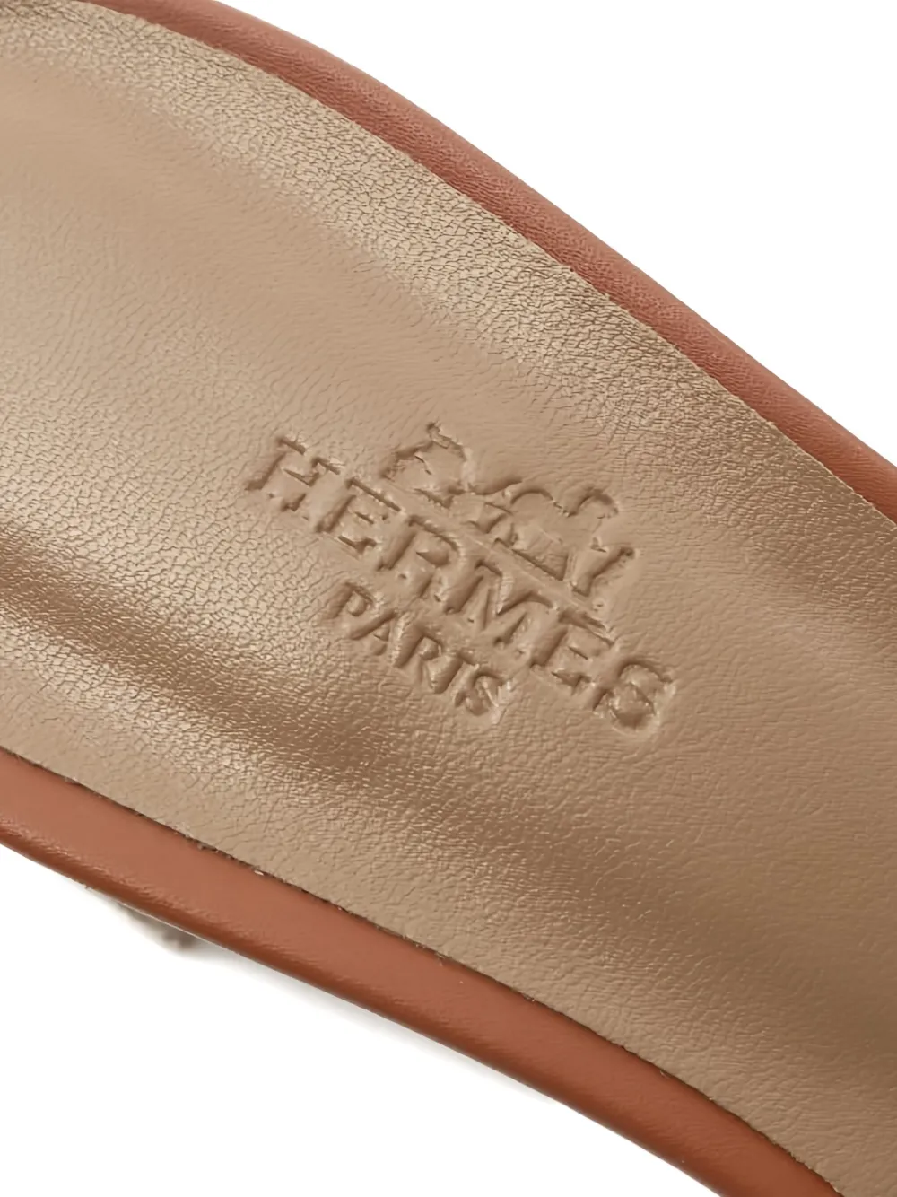 Pre-owned Hermes 2020s 55mm Oasis Sandals In Brown