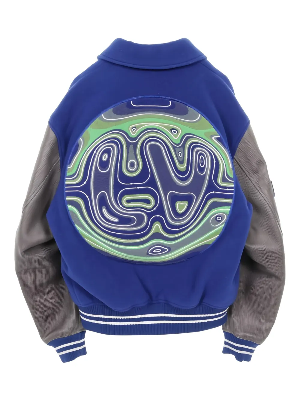 Louis Vuitton Pre-Owned 2010s appliqué varsity jacket | Image 2