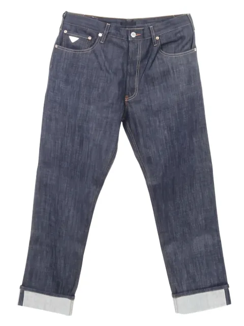 Prada Pre-Owned 2020s logo-patch jeans