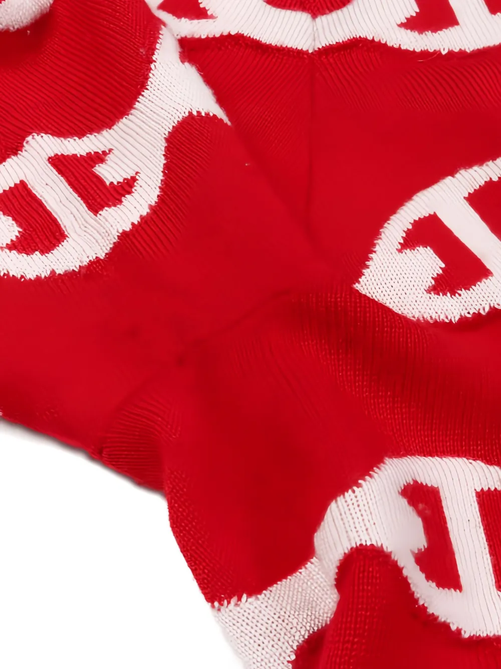 Pre-owned Hermes 2010s Chaîne D'ancre-patterned Sweater In Red