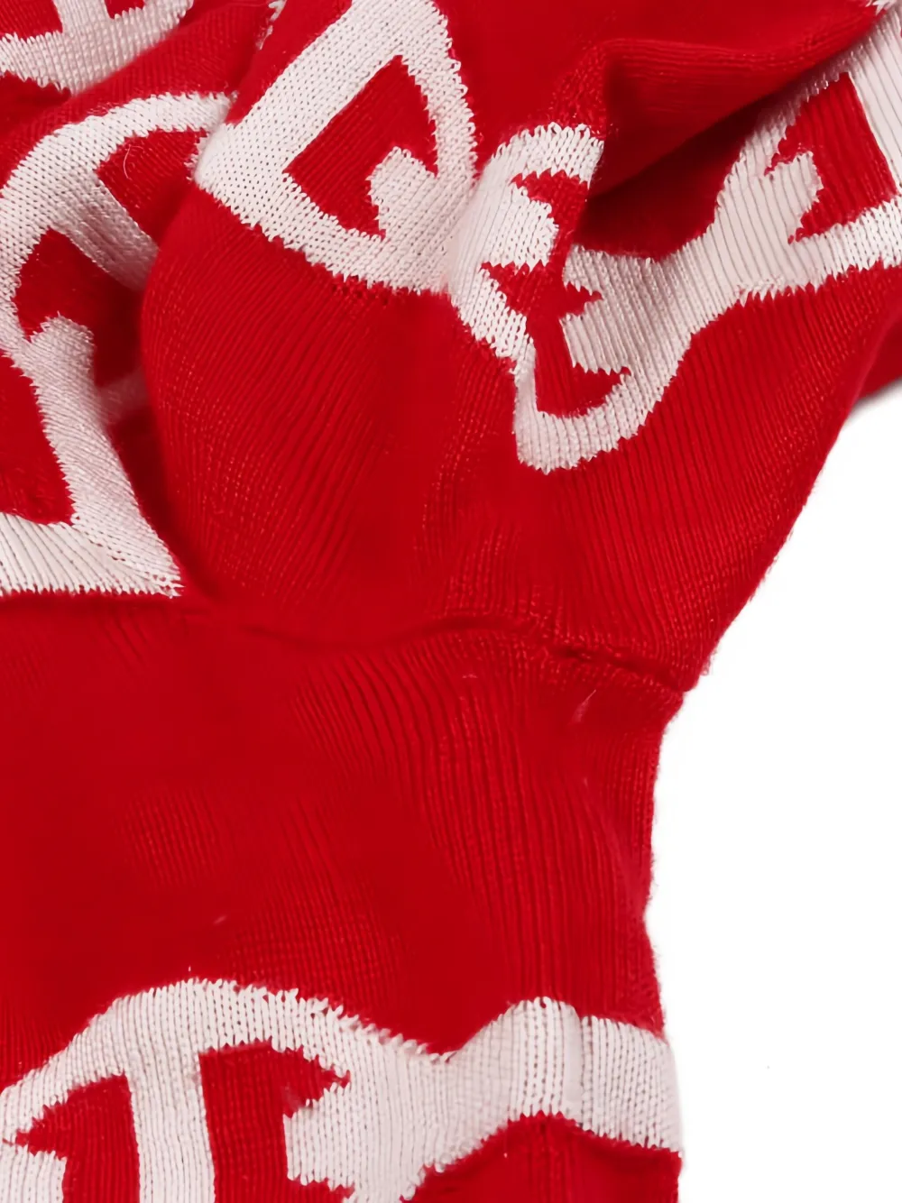 Pre-owned Hermes 2010s Chaîne D'ancre-patterned Sweater In Red