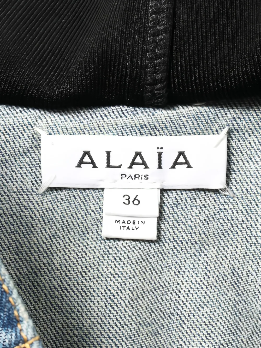 Pre-owned Alaïa 2010s Denim Hooded Jacket In Blue