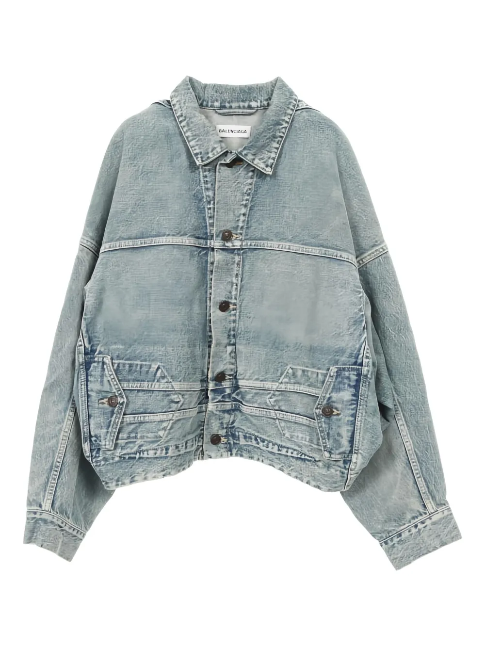 Pre-owned Balenciaga 2010s Denim Jacket In Blue