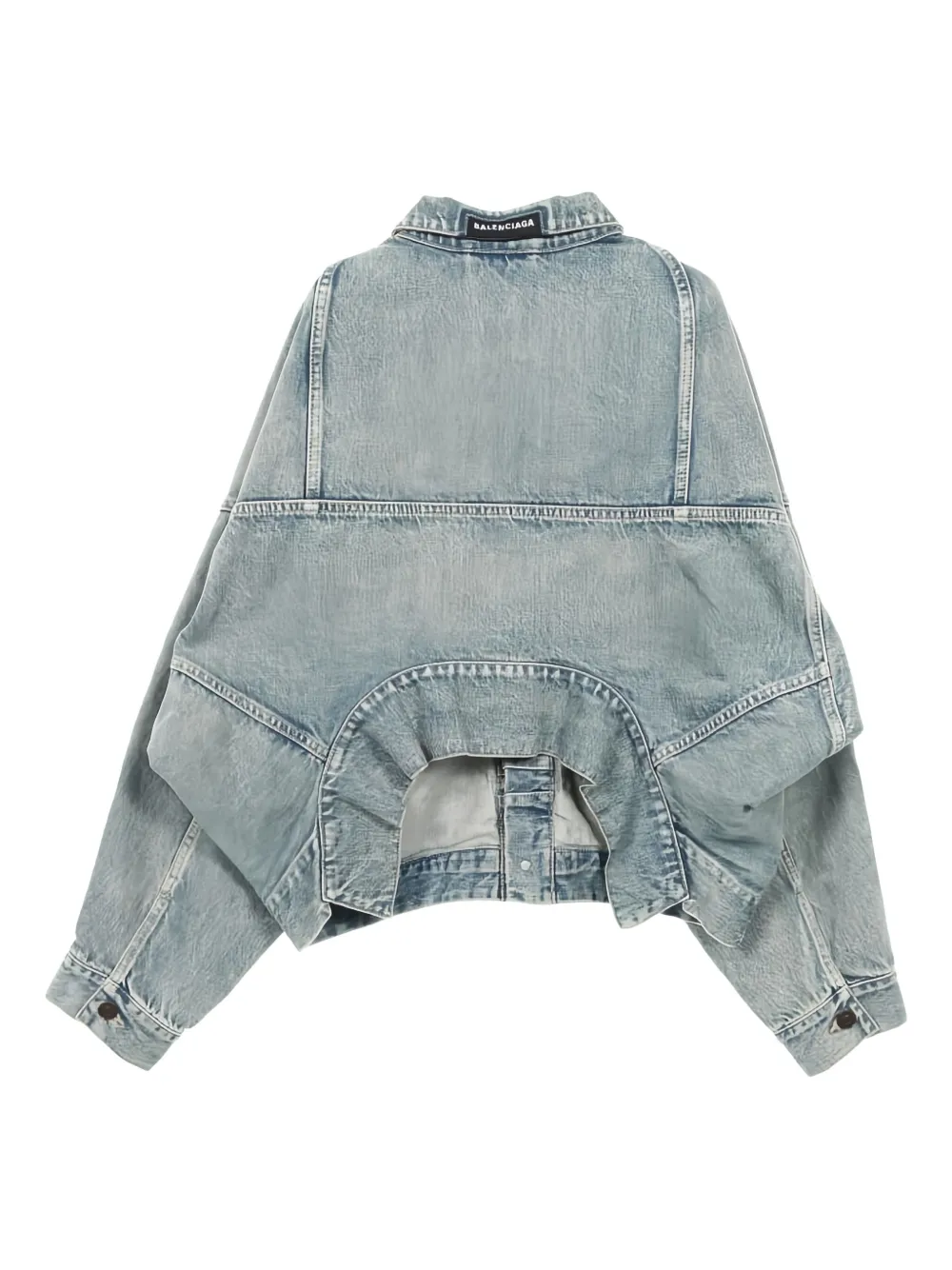 Pre-owned Balenciaga 2010s Denim Jacket In Blue
