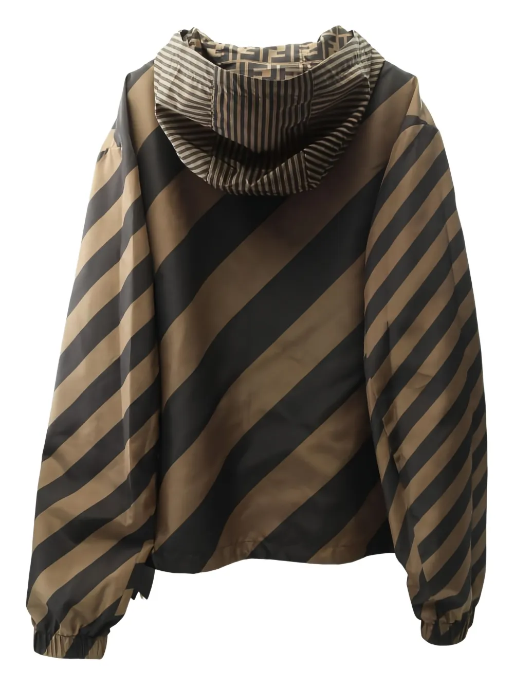 Fendi Pre-Owned 2020s Zucca-pattern hooded jacket | Image 2