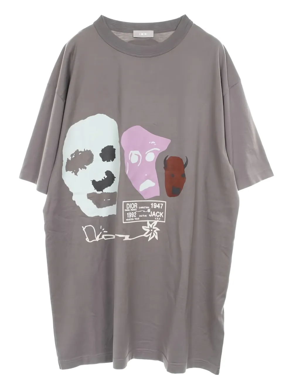 Christian Dior Pre-Owned 2010s x Cactus Jack printed T-shirt | Grey | Image 1