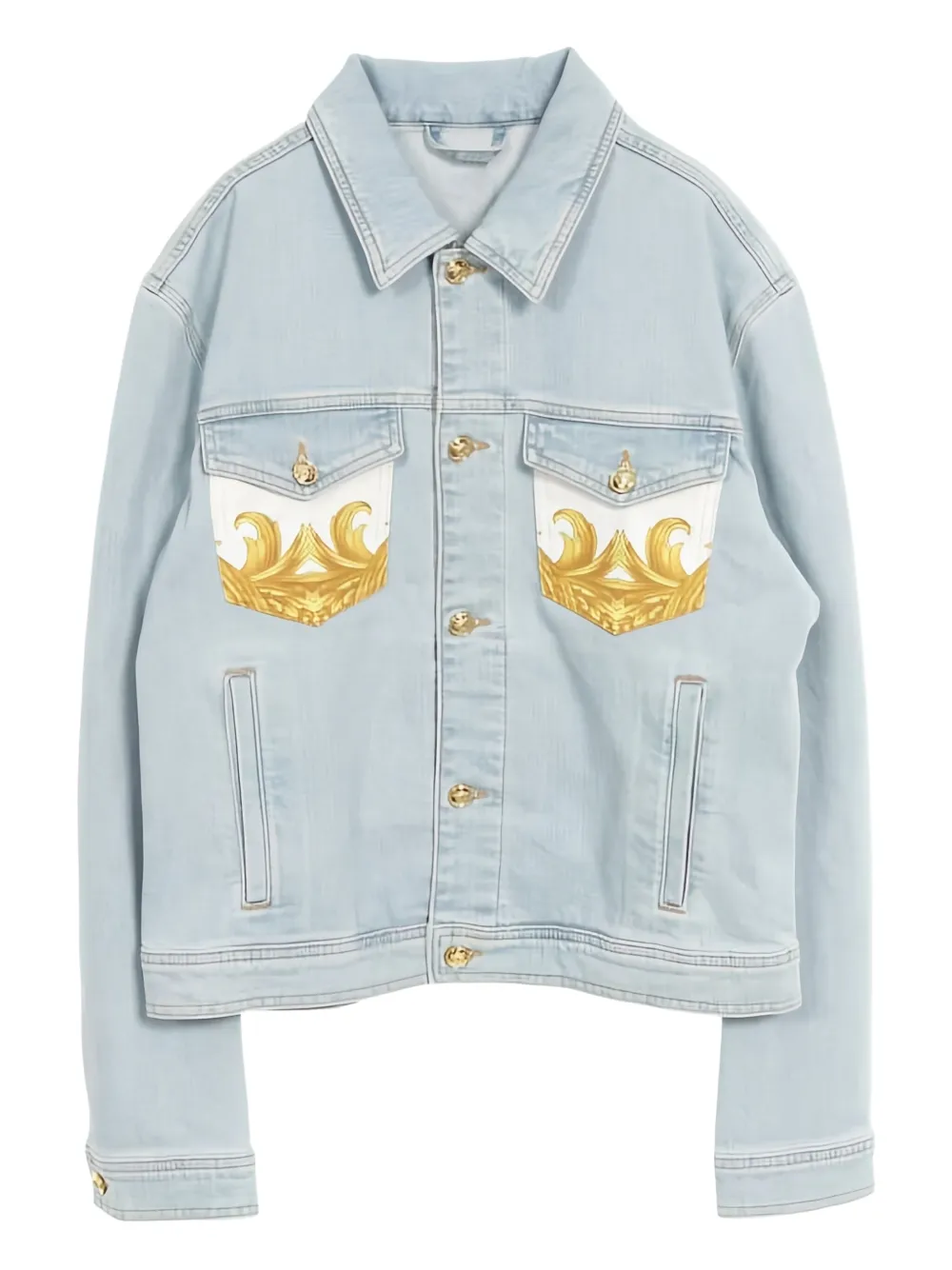 Versace Pre-Owned 2010s pocket denim jacket | Blue | Image 1