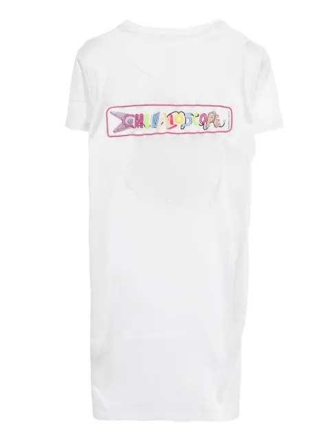 Hermès Pre-Owned Chevalo Scope embroidered T-shirt dress