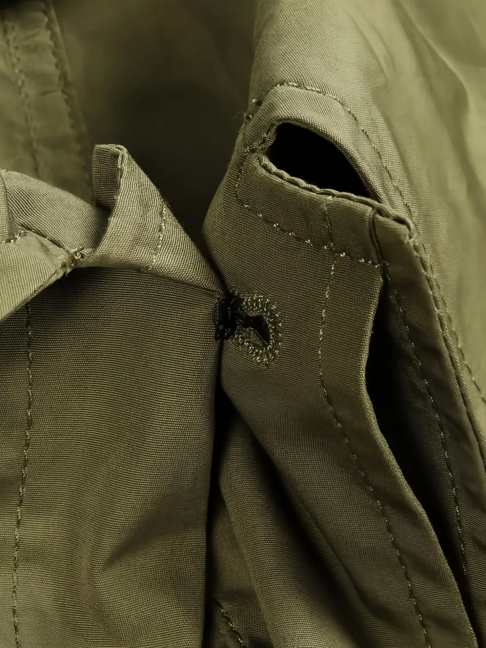 Pre-owned Prada 2020s Triangle-plaque Safari Jacket In Green