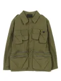 Prada Pre-Owned 2020s triangle-plaque safari Jacket - Green
