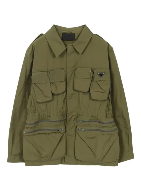 Prada Pre-Owned 2020s triangle-plaque safari Jacket