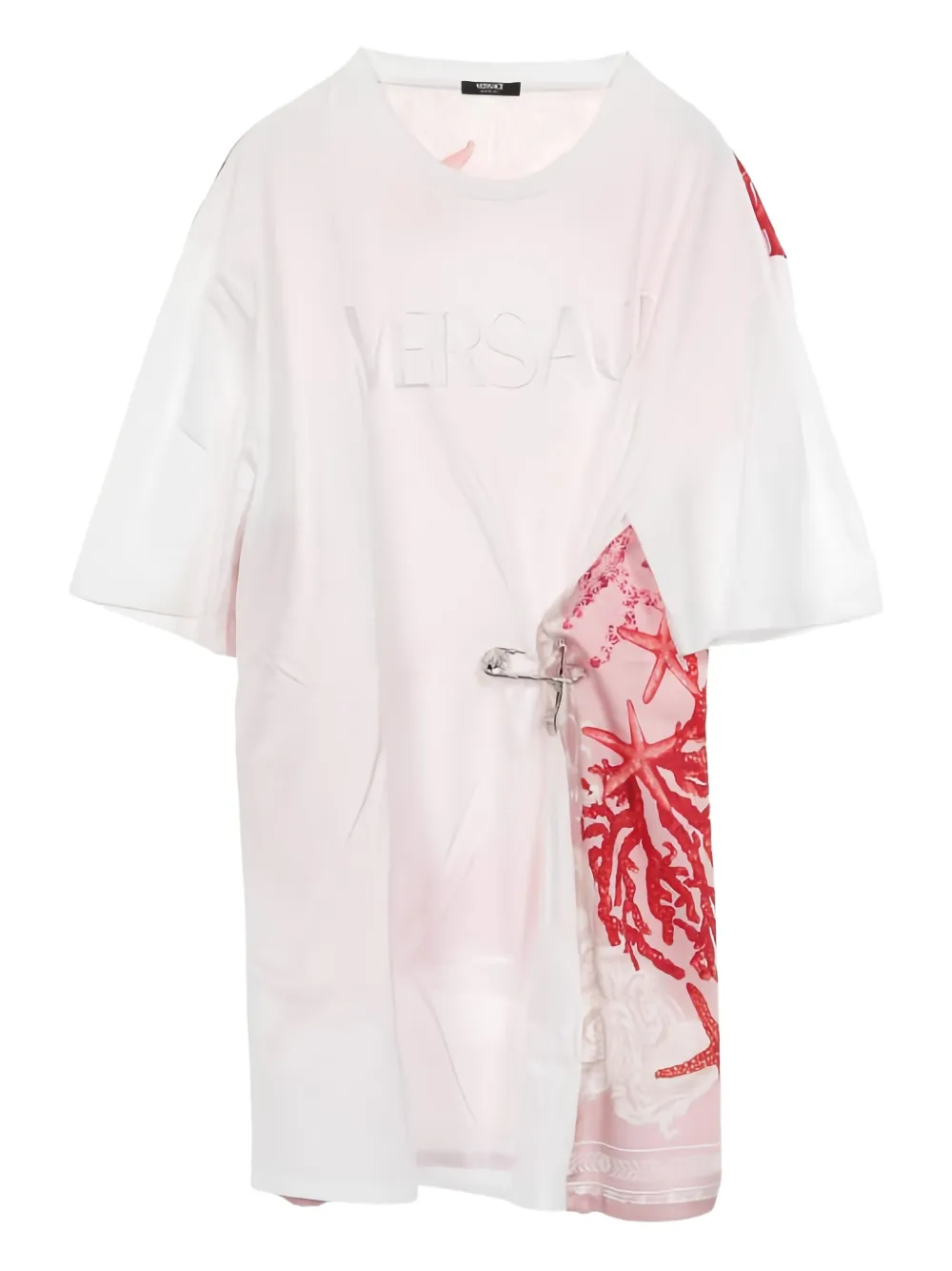 Versace Pre-Owned Barocco Sea safety-pin T-shirt | White | Image 1