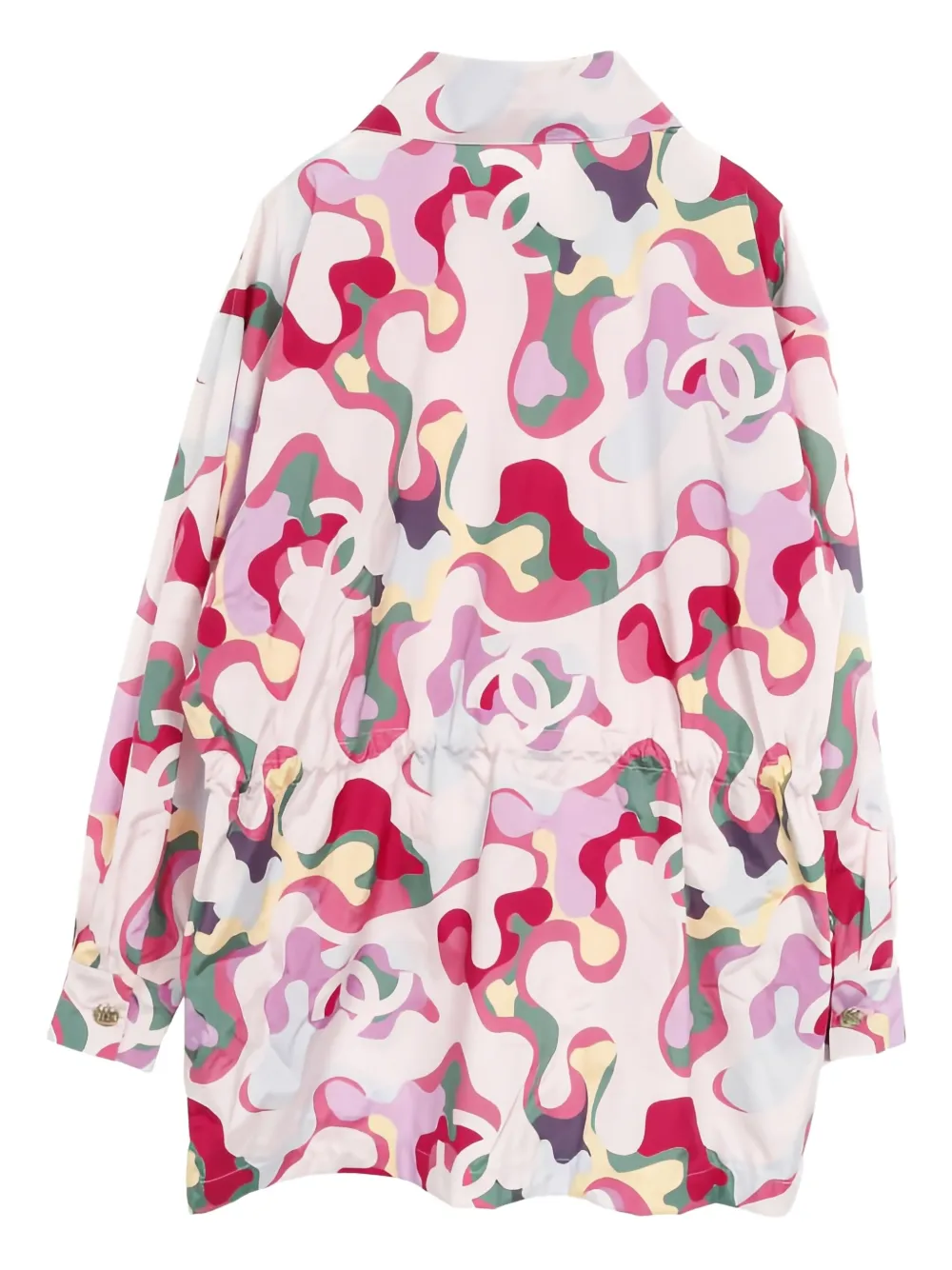 CHANEL Pre-Owned Coco mark zip-silk jacket | Image 2