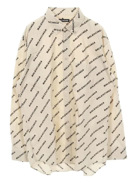 Balenciaga Pre-Owned 2010s logo button-down shirt