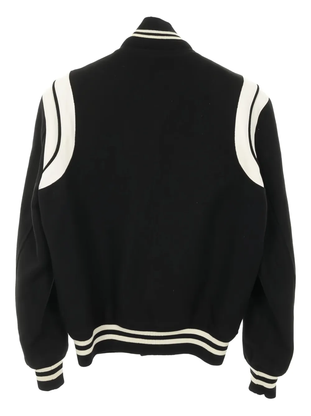Saint Laurent Pre-Owned 2000s striped stadium jacket | Image 2