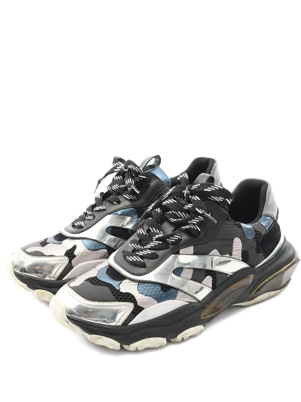 Valentino Garavani Pre-Owned 2000s camouflage sneakers | Black | Image 1