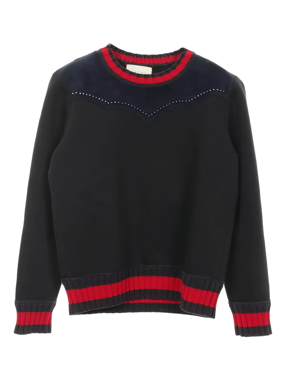 Gucci Pre-Owned 2010s studded-detail sweatshirt | Black | Image 1