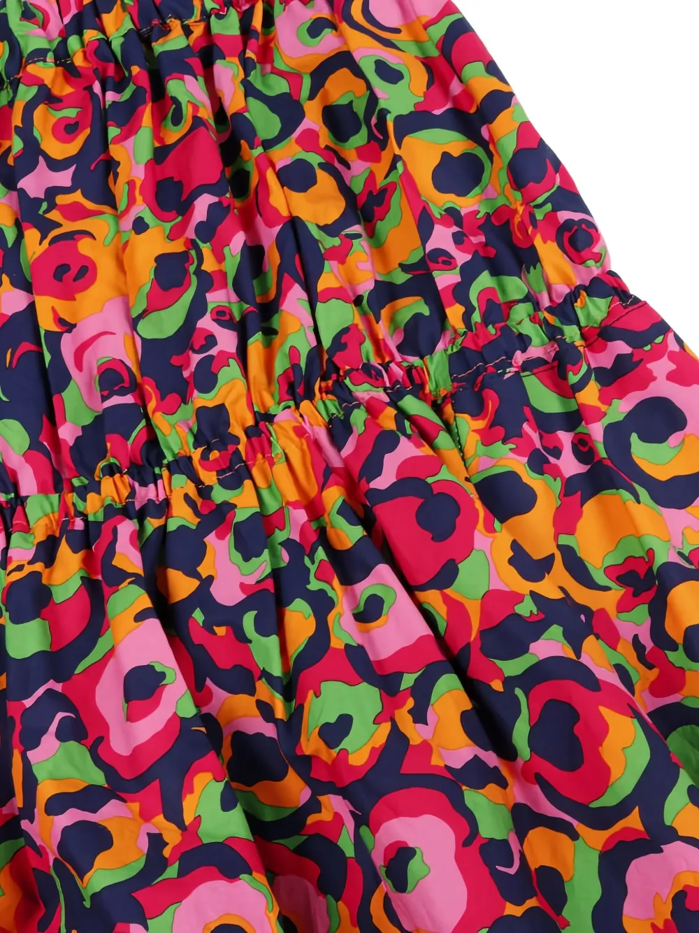 Pre-owned Marni 2010s Pattern Cotton Midi Skirt In Pink
