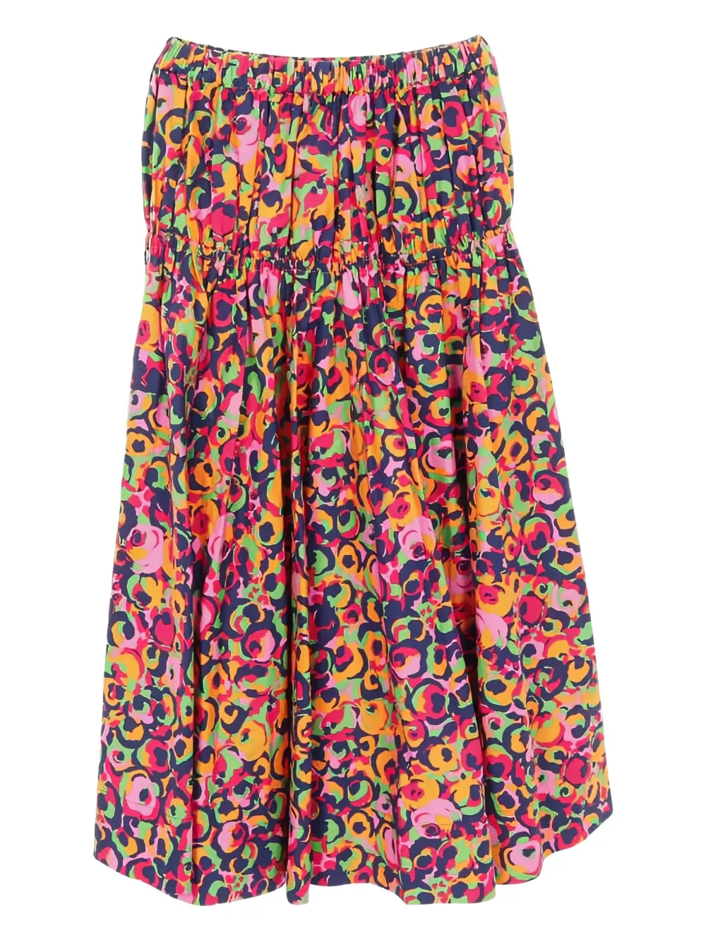 Marni Pre-Owned 2010s pattern cotton midi skirt | Pink | Image 1