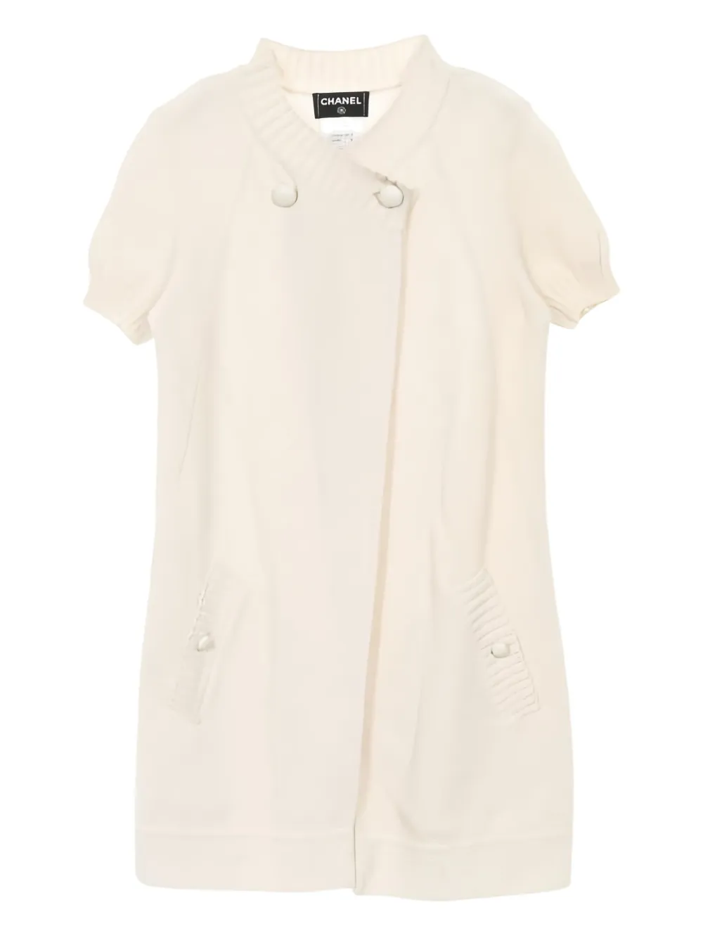 CHANEL Pre-Owned 1986-1988 cotton cardigan | Neutrals | Image 1