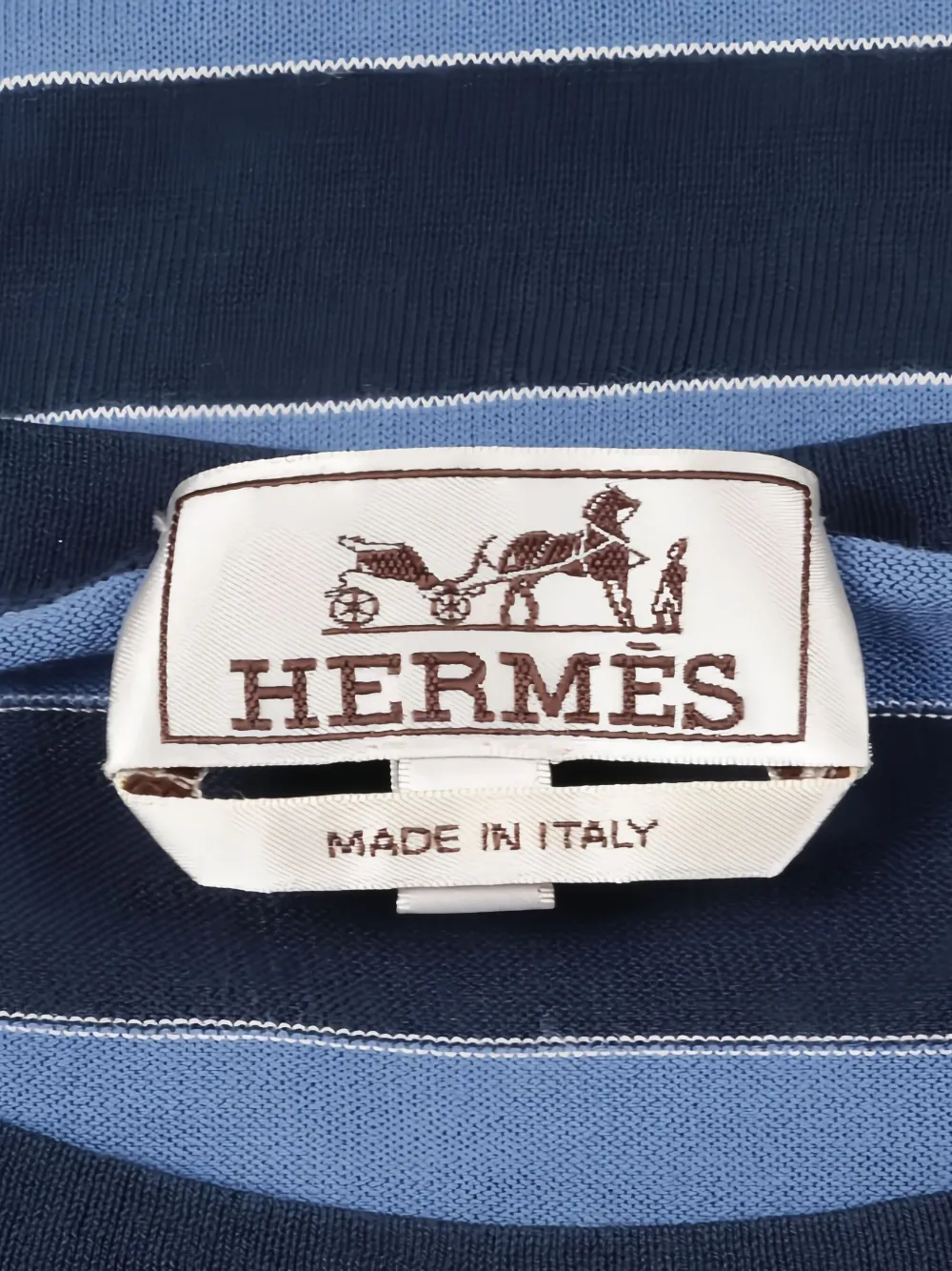 Hermès Pre-Owned 2010s crew-neck striped T-shirt | Image 2