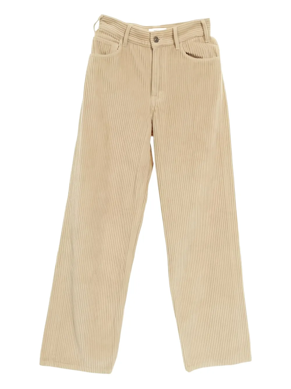 Pre-owned Celine 2010s Corduroy Trousers In Neutral