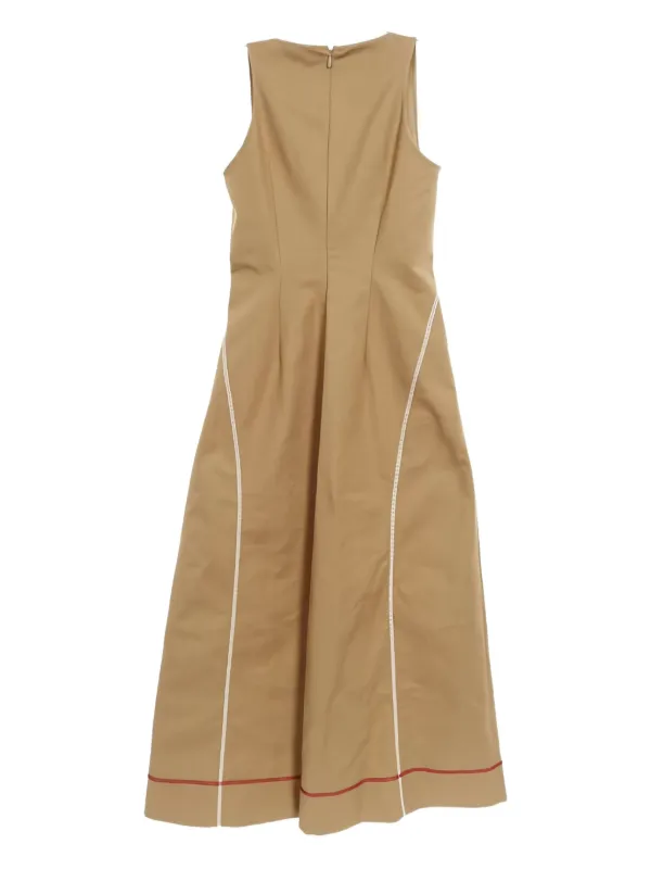 fendi cotton dress , Beige, Size 38- Giglio America Size:10 Collection:Lace&Leopard Black Folks Chicken And long sleeves
