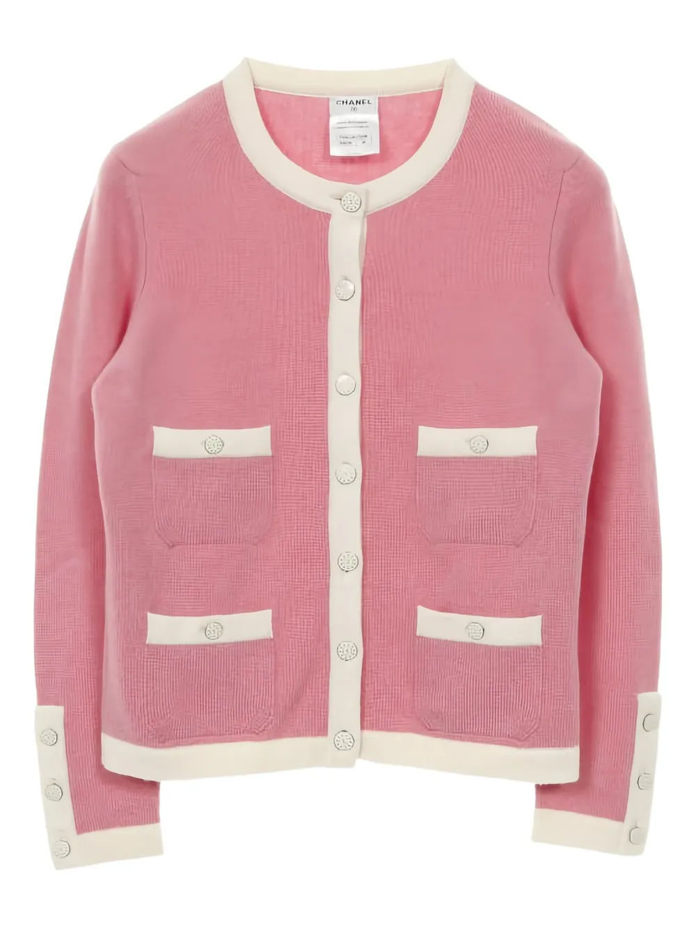 CHANEL Pre-Owned 1986-1988 button-fastening cardigan | Pink | Image 1