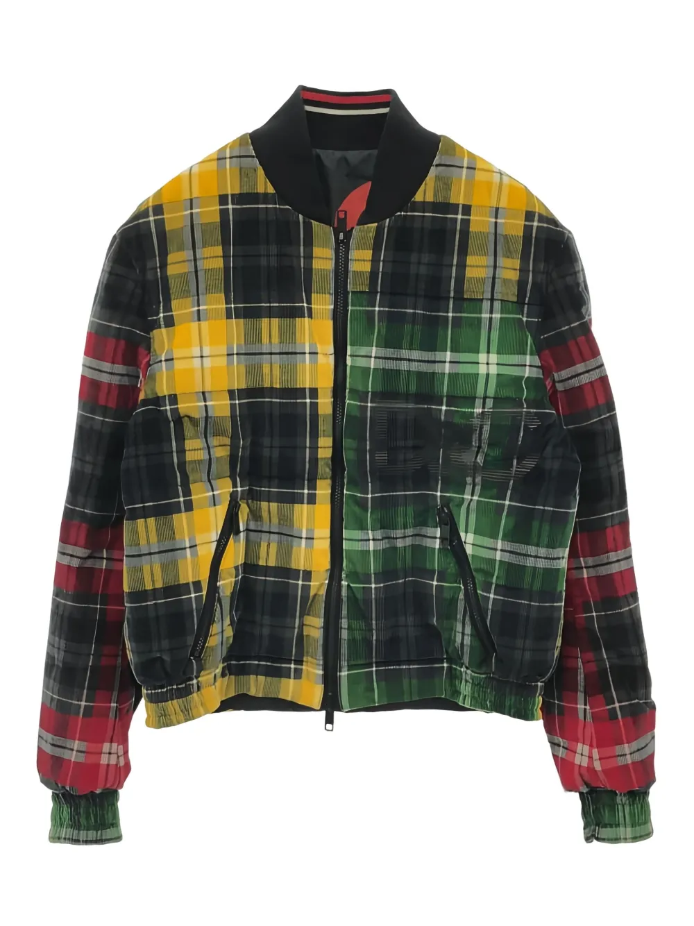 Dolce & Gabbana Pre-Owned 2010s checked bomber jacket | Yellow | Image 1