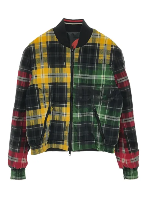 Dolce & Gabbana Pre-Owned chamarra bomber con motivo de cuadros 2010
