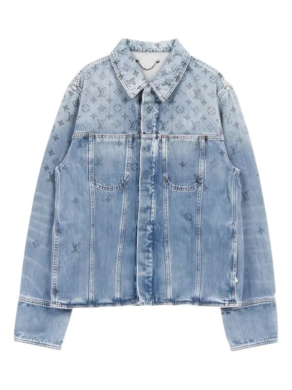 Louis Vuitton Pre-Owned 2010s モノグラム デニムジャケット | ブルー