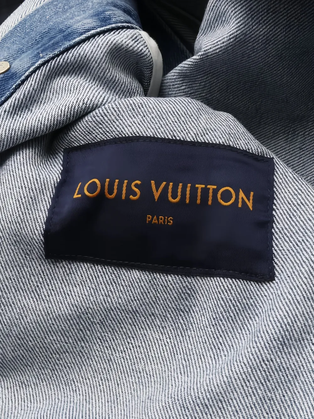 Pre-owned Louis Vuitton 2010s Monogram Denim Jacket In Blue