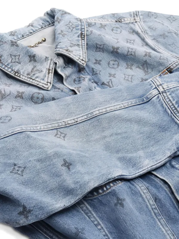 Louis Vuitton Pre-Owned 2010s モノグラム デニムジャケット | ブルー