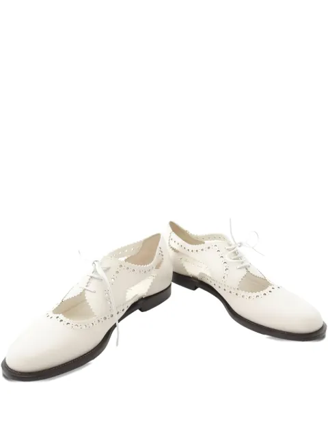 Christian Dior Pre-Owned 2010s lace-up cut-out flat shoes