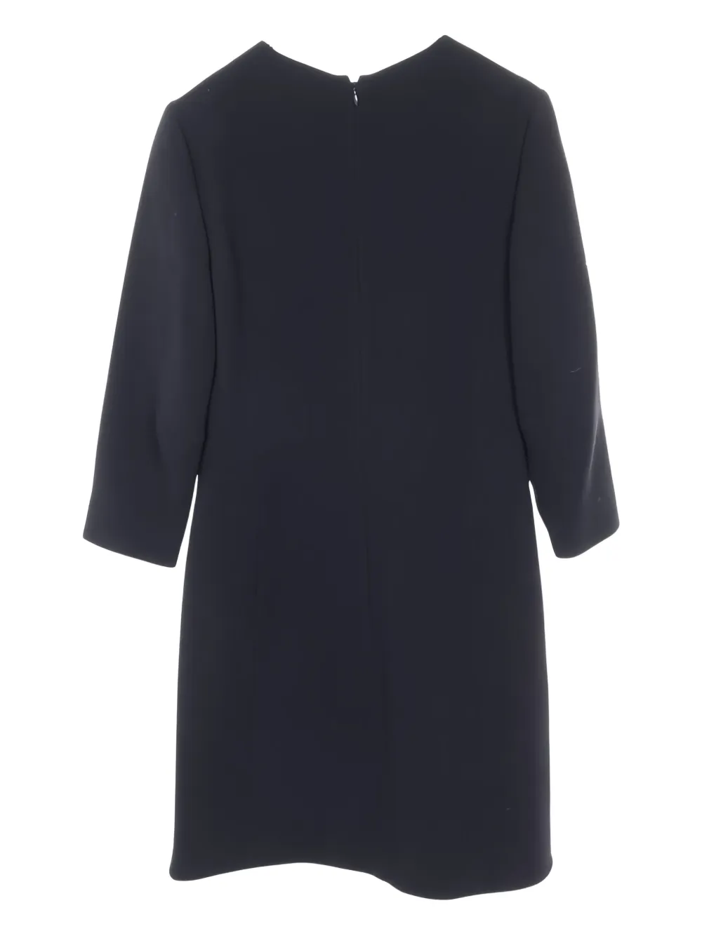 Christian Dior Pre-Owned 2000s midi-jurk met ronde hals - Blauw