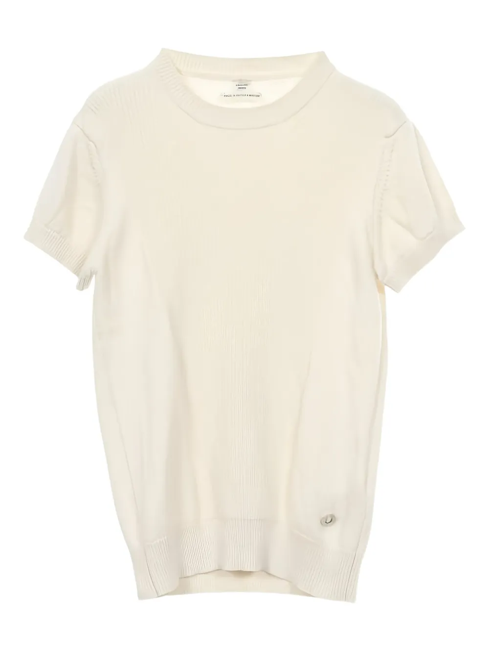 Hermès Pre-Owned 2010s fine-knit short-sleeve T-shirt | Neutrals | Image 1